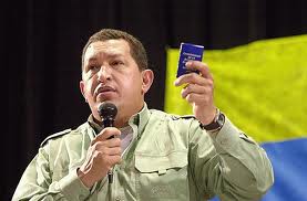 Chavez with constitution